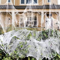 200 sqft Halloween Spider Webs Decorations with 10 Extra Fake Spiders, Super Stretchy Cobwebs for Halloween Decor Indoor and Outdoor by Unknown