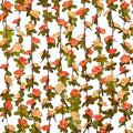 2 Pcs 16.5Ft Flower Garland Rose Vines, Orange Floral Garland Flower Vines by MARTINEMALL