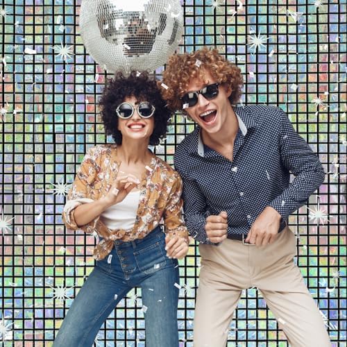 3 Pack Disco Backdrop 70s 80s Party Decorations 3.3x6.6ft - Image 4