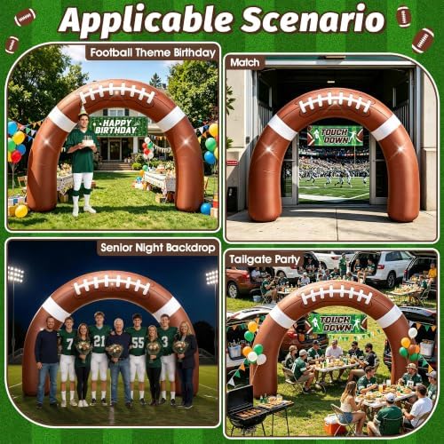 8FT Giant Football Inflatable Arch Decoration with 3 LED Lights - Image 4