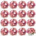 Geosar 16 Bundles Artificial Peonies Flowers,Pink Lavender by Geosar