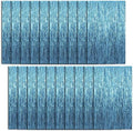 20 Pack Foil Curtain Backdrop Blue Metallic Tinsel Foil Fringe Curtains Photo Booth Props for Birthday Wedding Engagement Baby Shower Bachelorette Christmas Holiday Celebration Party Decorations by KEJ