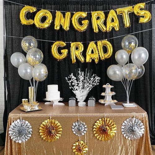 24 Pack White Metallic Foil Spray Centerpiece Star Table Decoration Burst Table Centerpieces for Birthday New Year Wedding Anniversary Graduation Party Supply (White) - Image 6