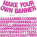 BEISHIDA Glitter Hot pink 116 PCS A-Z DIY Letter Custom Banner Party Decor by Beishida