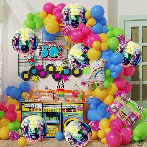KatchOn Large Disco Ball Balloons - 22 Inch, Pack of 6, Decades Party Decor - Image 7