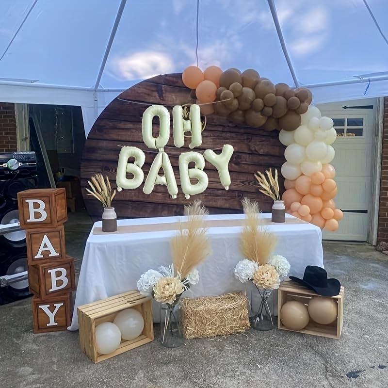 16 Inch OH BABY Balloons – Foil Letter Banner for Baby Shower, Gender Reveal Decorations, Includes Ribbon & Straw - Image 5