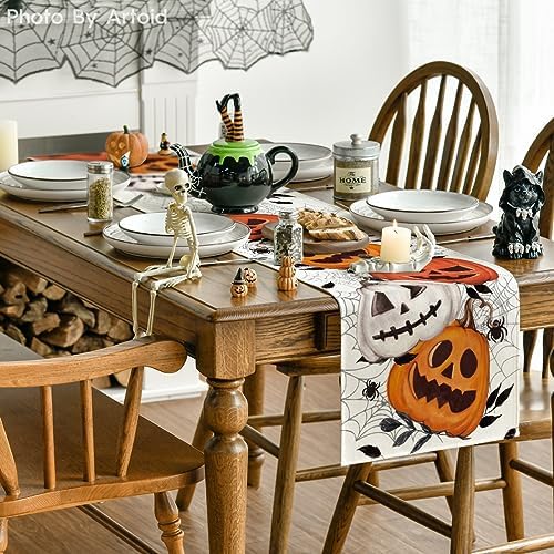 Artoid Mode 210 GSM Halloween Table Runner Home Party Decor 13x60 Inch - Image 5