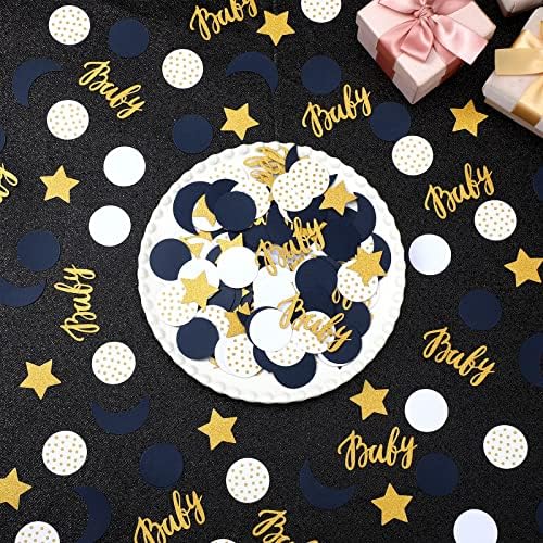 Minatee 400 Pcs Moon and Stars Baby Shower Confetti Decorations - Image 7