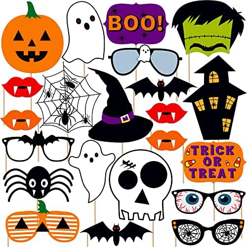 KatchOn Scary Halloween Photo Booth Props, Pack of 22 by KatchOn