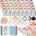Wettarn 24 Sets Penguin Figurine with Gift Boxes, Office Desk Relief by Wettarn