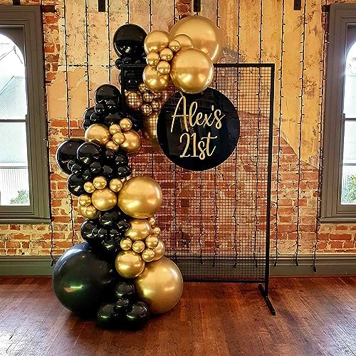 Voircoloria 110pcs Metallic Gold Chrome Latex Party Balloons, 12inch - Image 5