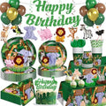 Xynic 205Pcs Jungle Party Decorations Tableware Set, 25 Serves by Unknown