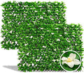 DOEWORKS Expandable Faux Ivy Trellis Fence, Patio Privacy Screen, 2 Pack by DOEWORKS