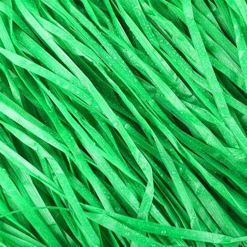 Fovths Luau Grass Table Skirt, Green, 9 Feet x 29.5 Inch - Image 5