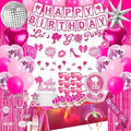 99-Piece Hot Pink Birthday Party Decorations for Women by Unknown