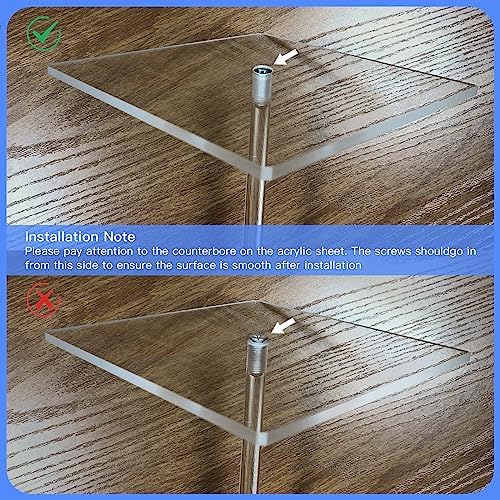 TekXYZ 23.6" Clear Acrylic Balloon Stand for Table Centerpiece, 4 Pack - Image 4