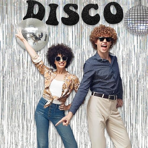 Silver Foil Fringe Tinsel Backdrop - 3.2ft x 8.2ft Pack of 2 - Image 2
