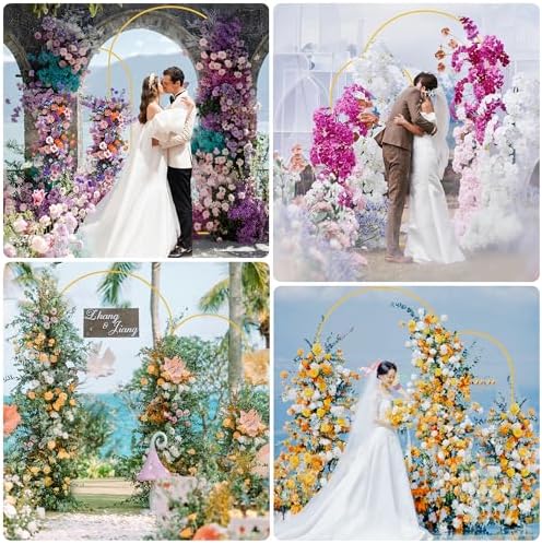 Wokceer Arch Backdrop Stand and Cover Set of 2, 7.2FT,6FT Arch with Cover - Image 5