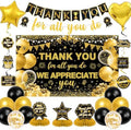 Vlipoeasn We Appreciate You Banner Decorations(Black Gold) by Vlipoeasn