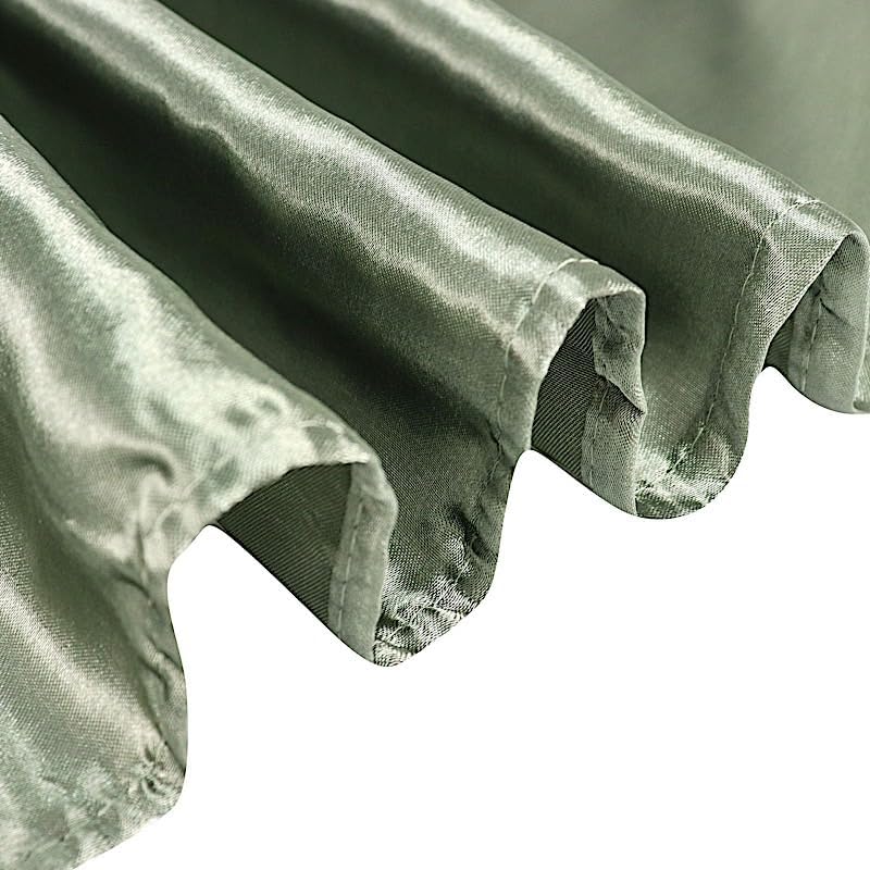 10 pcs 72x72 inch Eucalyptus Green Square Tablecloth Satin Fabric Overlays Linens | Table Cloths Cover for Wedding Party Banquet Reception Events Decoration Kitchen Dining Events Kitchen Dining - Image 7