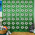 Soccer Birthday Party Decorations - Green White Streamers Backdrop Banner | Soccer Theme Party Favors Supplies Indoor Outdoor - World Soccer Cup 2026 Merchandise Accessories Decor for Wall Door by OHOME