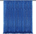 Sequin Backdrop Curtain Royal Blue Glitter Photography Background 8ftx8ft by QueenDream