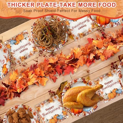 50 Pcs Thanksgiving Paper Plates and Napkins Set - Image 5