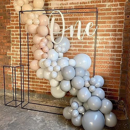 Voircoloria 110pcs Gray Latex Party Balloons, 12inch - Image 5
