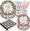 Recheel Alice In Wonderland Party Plates Set, Wonderland Party Decorations by Recheel