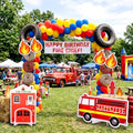 Honoson 5 Pcs Large 3FT Firefighter Birthday Decorations Cardboard Cutouts by Honoson