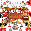 28 Pcs Casino Birthday Party Decorations Las Vegas Casino Theme Party Decor by Bafeil
