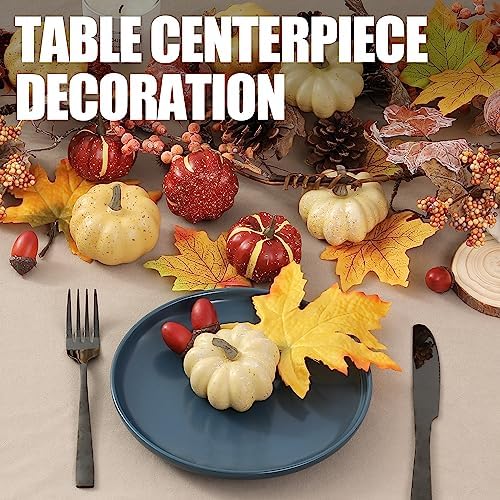 Artgar Pumpkin Decor Set, 23 PCS Fall Harvest Bowl Filler Decorations - Image 5
