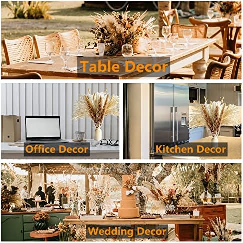 10 Stems 46" inch White Pampas Grass Decor Tall, Large Pompas Grass, Boho Neutral Home Decor Bouquet, Fluffy Pampass Grass for Floor Vase Wedding Floral Arrangements Wall Farmhouse Table Decor - Image 5