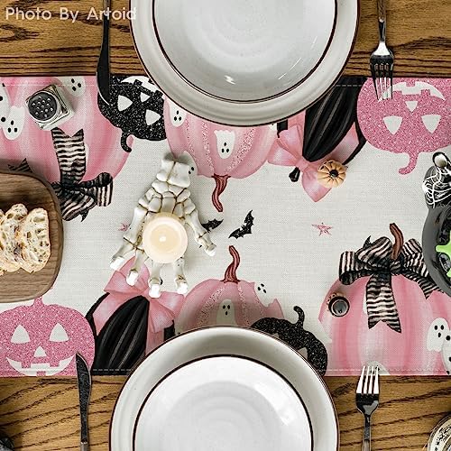 Artoid Mode 210 GSM Halloween Table Runner Home Party Decor 13x36 Inch - Image 3