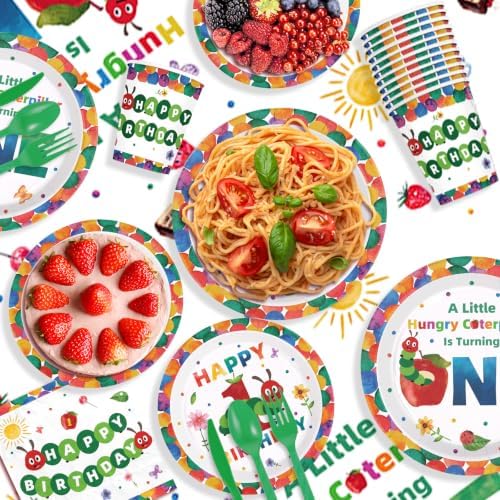 170Pcs Caterpillar 1st Birthday Party Decorations, Serves 24 - Image 5