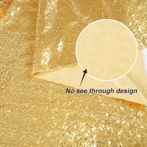 Gold Sequin Backdrop 20FTx10FT NO See-Through Photobooth Backdrop Curtains for Birthday Party Wedding Decoration - Image 4