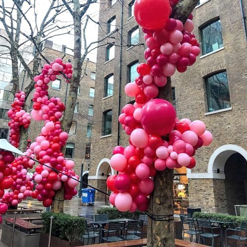 PartyWoo Hot Pink Balloons 50pcs Magenta Fuchsia Color 12 Inch - Image 6
