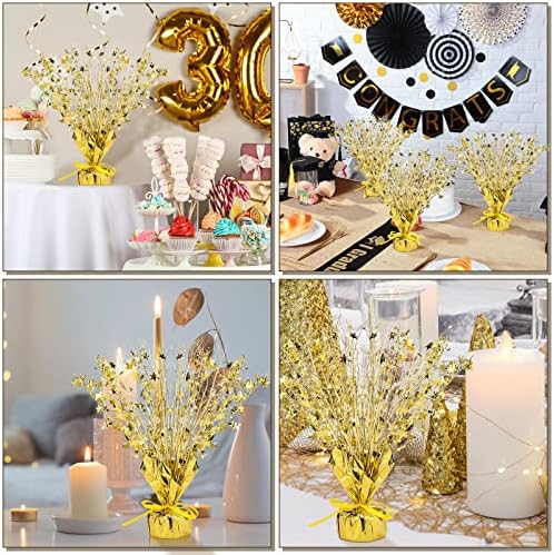 Crowye 18 Pcs Gold Foil Spray Centerpiece Table Decoration for Party - Image 6