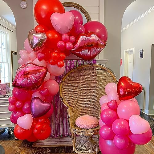 Voircoloria 110pcs Hot Pink Latex Party Balloons, 12inch - Image 5