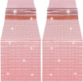 durony 2 Pack Mirror Disco Party Table Runner, 11 x 108 Inch, Rose Gold by durony