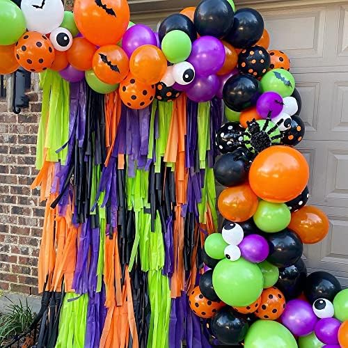 154Pcs Halloween Balloon Arch Garland Kit, Pumpkin Ghost Boo Foil Balloons - Image 7