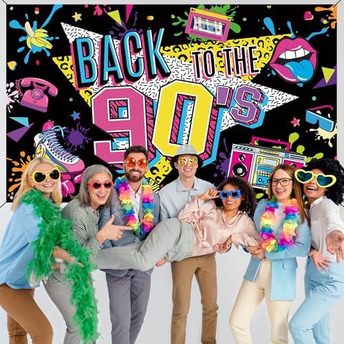 Holkcog 90s Party Decorations, 90’s Theme Birthday Party Decorations Supply - Image 5