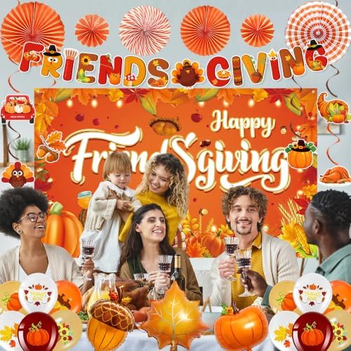 Trgowaul Friendsgiving Day Party Decorations, Autumn Birthday Kit - Image 6
