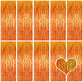 10 Pack Orange Backdrop Curtain 3.2ft x 8.2ft Metallic Tinsel Foil Fringe Curtains Photo Booth Background for Birthday Party Decoration Baby Shower Engagement Wedding Christmas Decoration by Ohiyoo