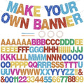 BEISHIDA Glitter Colorful 116 PCS A-Z DIY Letter Custom Banner Party Decor by Beishida