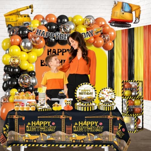 289Pcs Construction Birthday Party Supplies, All-in-One Set for 25 Guests - Image 6