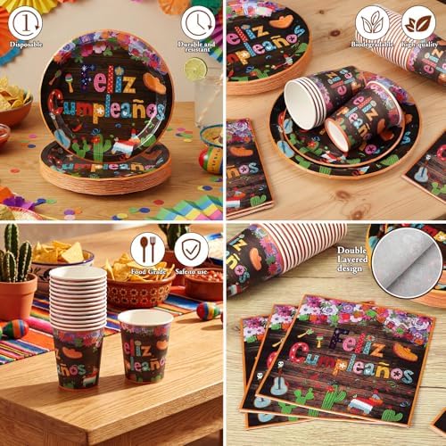 168 Mexican Birthday Party Decorations Set Fiesta Party Supplies - Image 4
