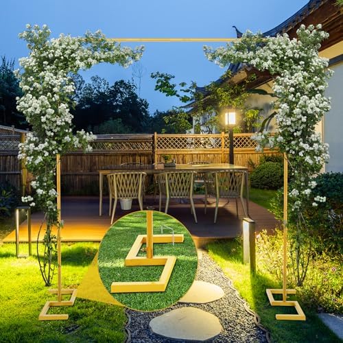 8.2 FT Wedding Arch Square Backdrop Stand Extra Clamps to Table Rod Frame - Image 7