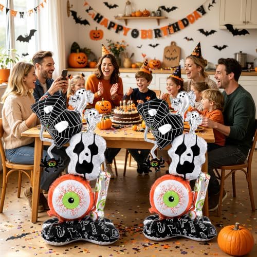 Halloween Balloons,2 Pack Giant Standing BOO Balloons,Halloween Decorations - Image 5