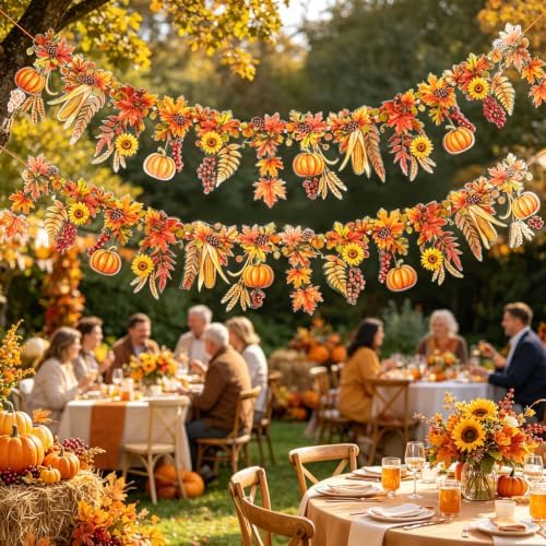 Fall Banner, Fall Bulletin Board Decor, Farm Harvest Party, Garland Autumn - Image 6